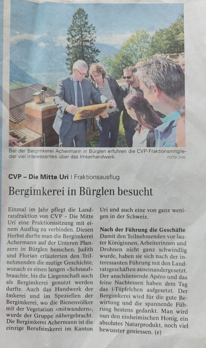 Wir haben uns gefreut...